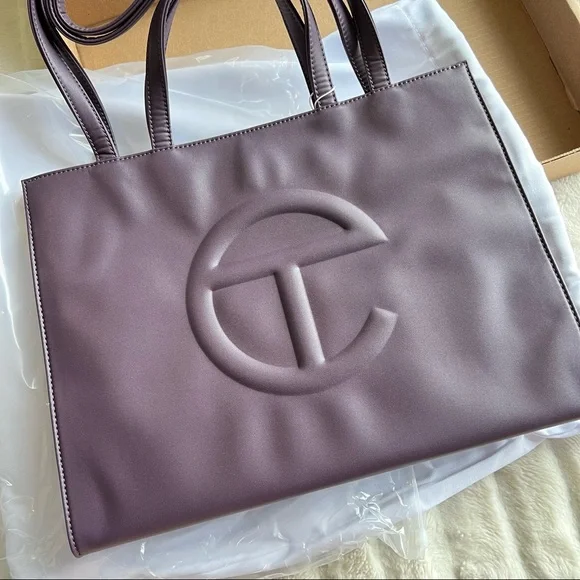 TELFAR eggplant purple medium shopping bag - NWT - still in box - Picture 5 of 7